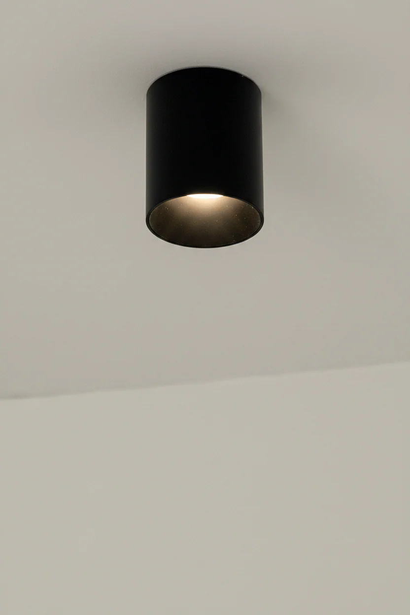 Faretto Nox Round - Nero