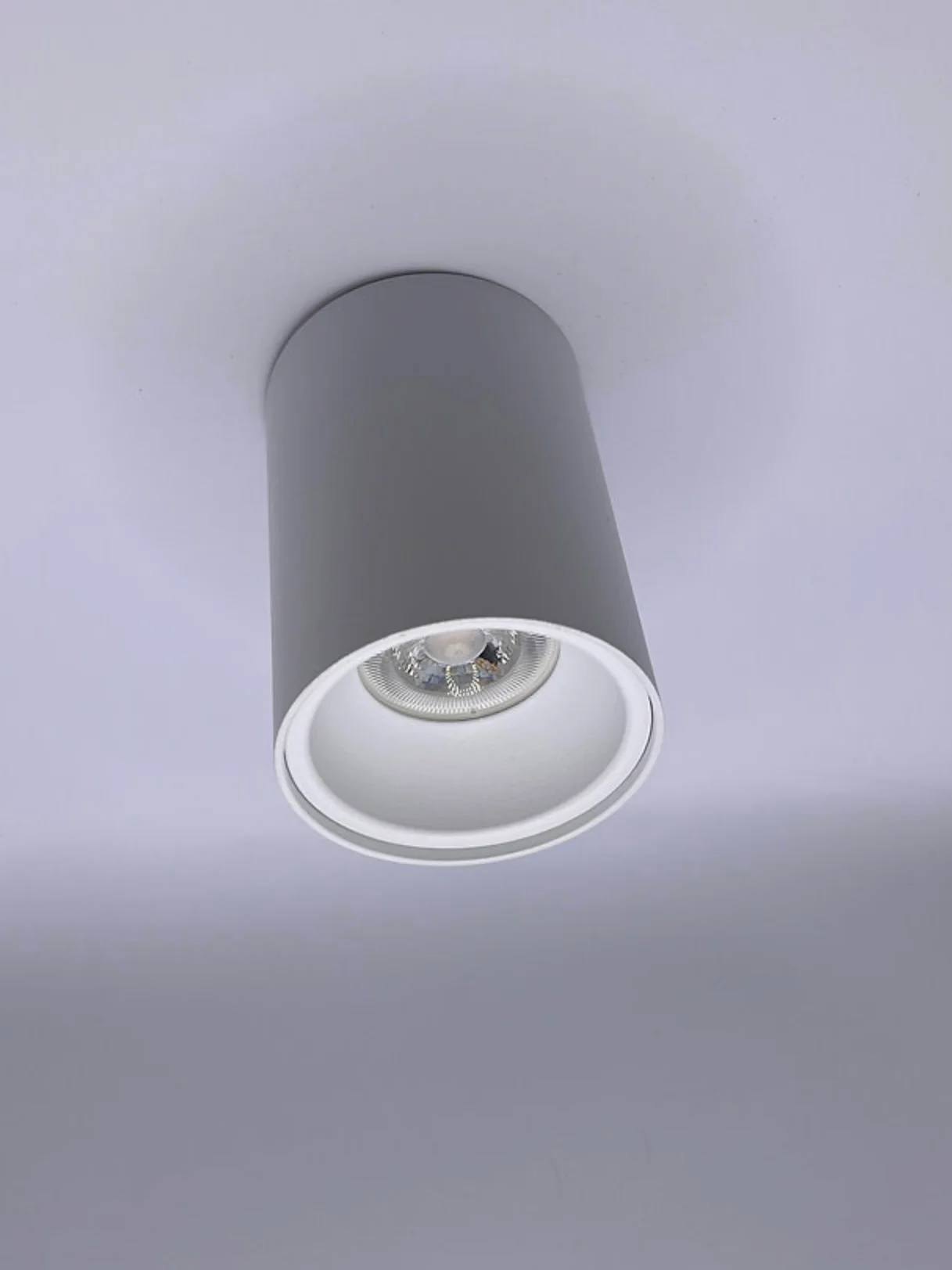 Faretto soffitto tondo in metallo arretrato - Bianco - Image 4