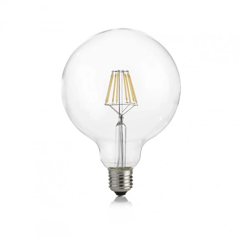 Lampadina E27 PALLONCINO GRANDE 9W Vetro Trasparente