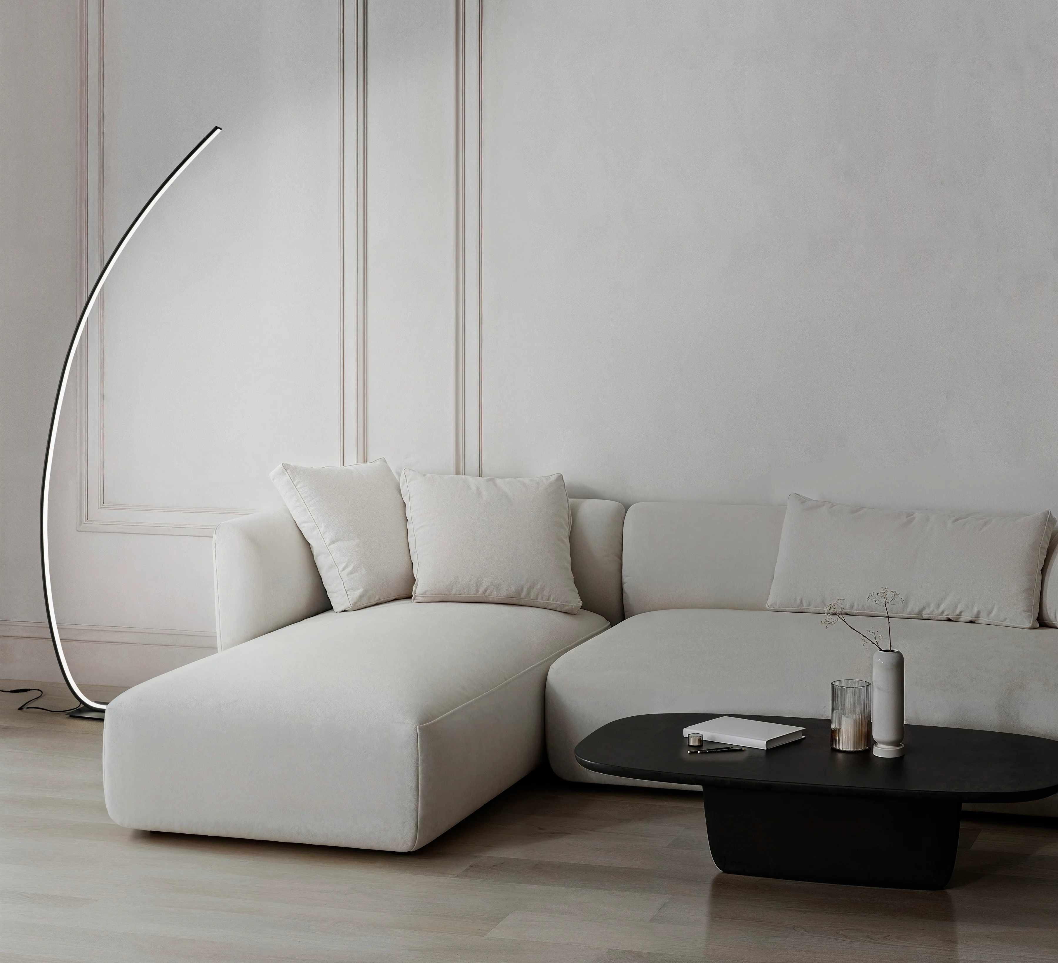 Piantana Arco led - Nero - Image 3