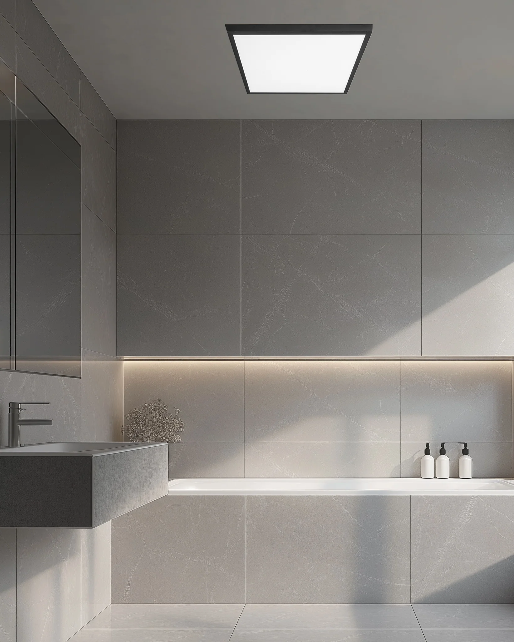 Plafoniera Panel led - Nero - Image 3