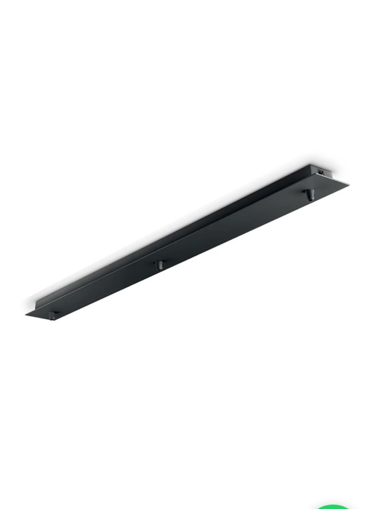 Rosone multiplo 3 uscite rettangolare - Nero